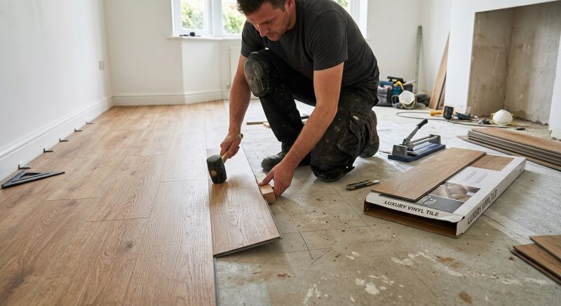 Luxury Vinyl Tile Installation in West Roxbury, MA