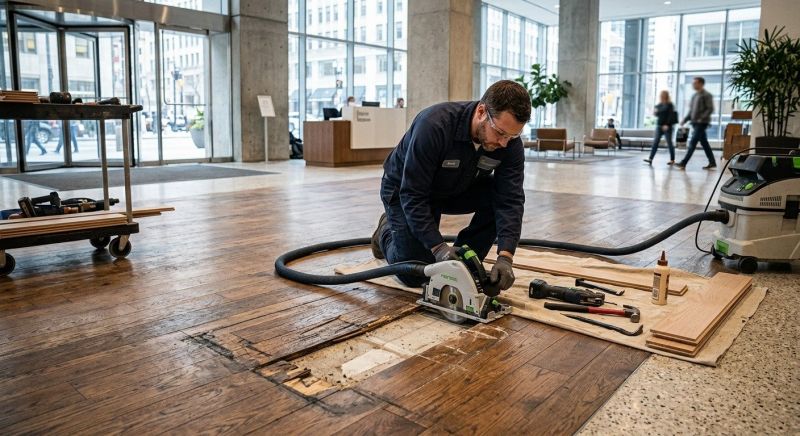 Our team working on Flooring Service projects in Scituate, MA