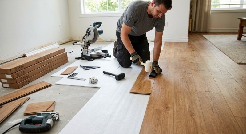 Laminate Floor Installation in Newton, MA