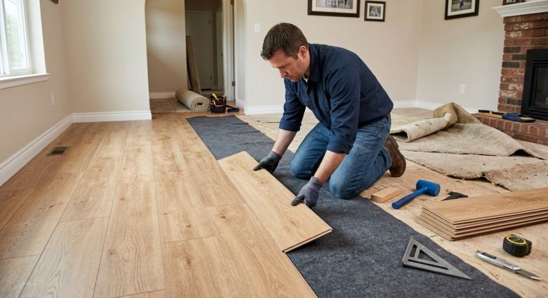 Laminate Floor Remodeling in Scituate, MA