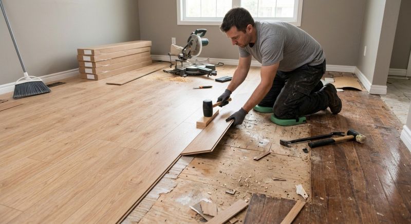 Laminate Floor Replacement in Randolph, MA