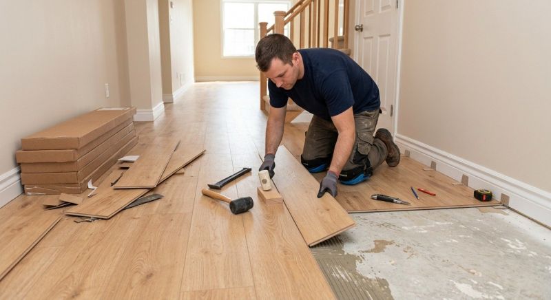 Laminate Floor Replacement in Stoughton, MA