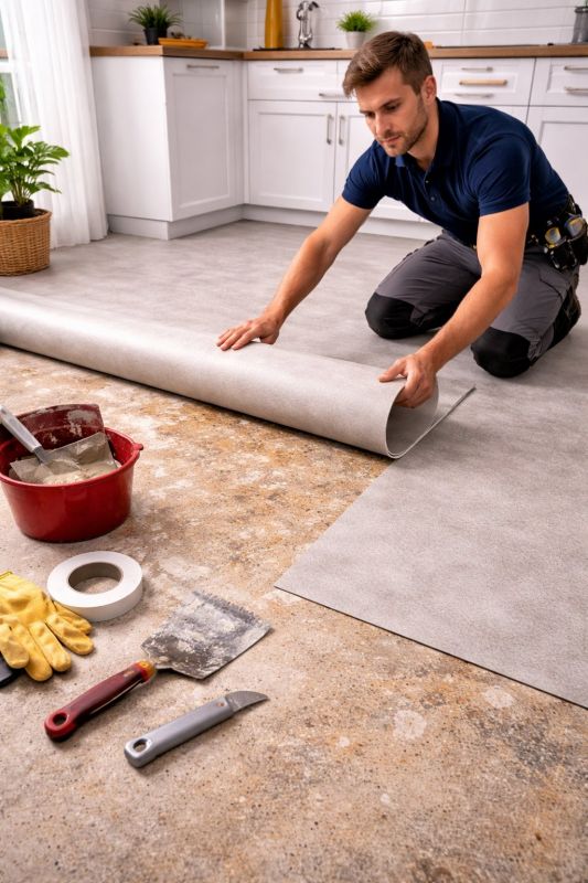 Linoleum Floor Installation in Cohasset, MA