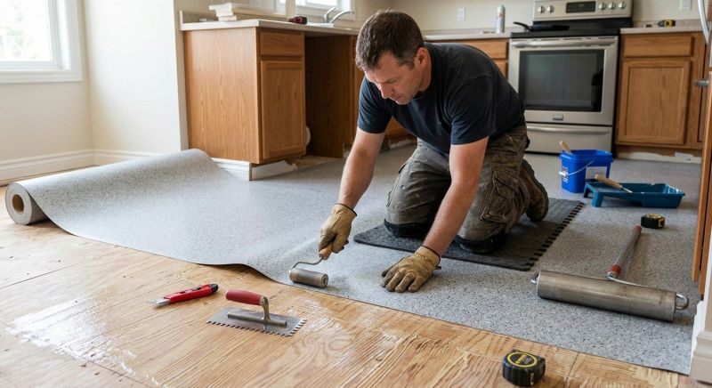 Linoleum Floor Installation in Hull, MA