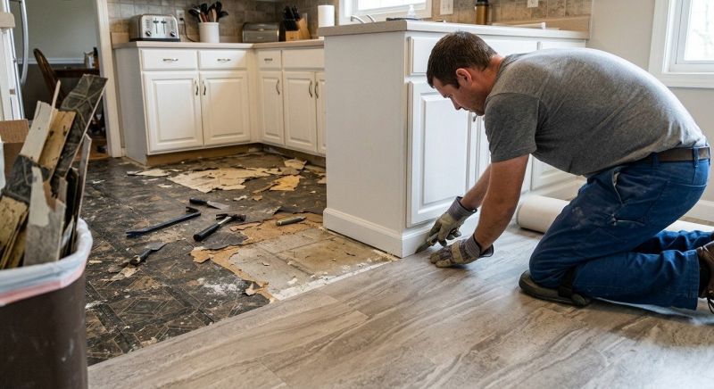 Linoleum Floor Installation in Melrose, MA
