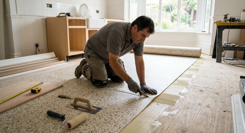 Linoleum Floor Installation in Pembroke, MA