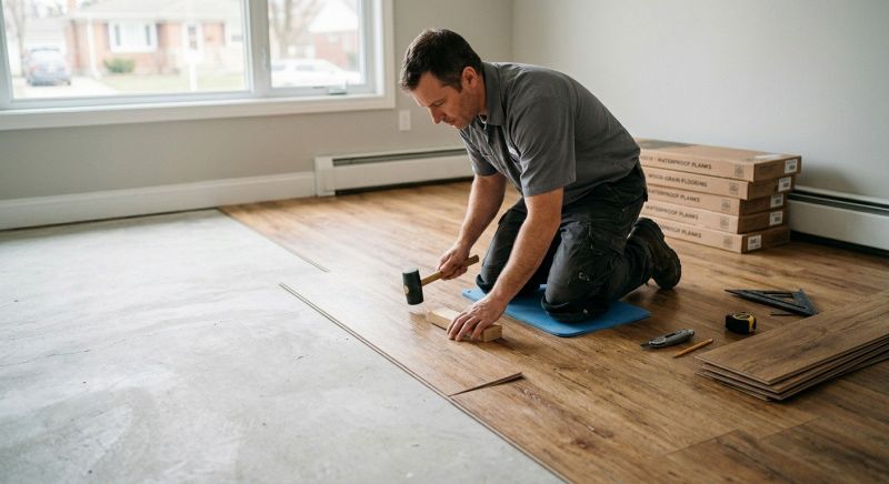 Linoleum Floor Installation in Plymouth, MA