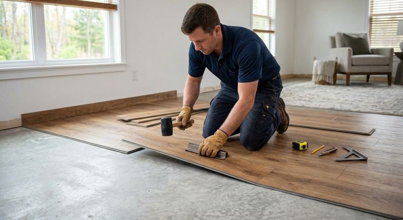 Luxury Vinyl Tile Installation in North Easton, MA