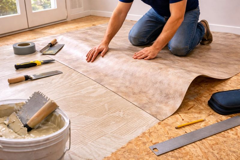 Sheet Flooring Installation in Avon, MA