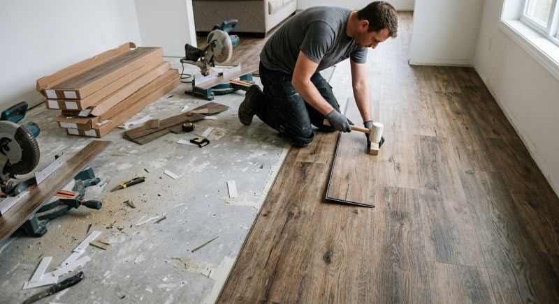 Vinyl Plank Floor Installation in Scituate, MA